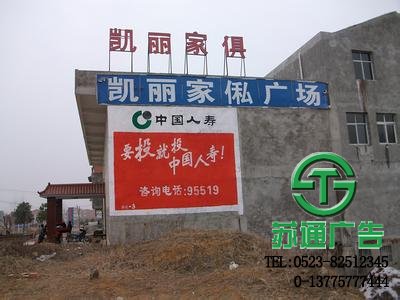 墻體廣告推廣面積廣泛造價(jià)也低廉