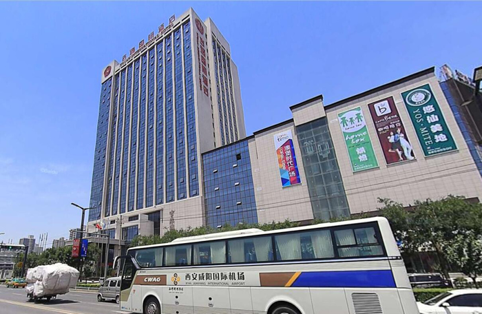 西安吉源大酒店墻體樓頂廣告字制作