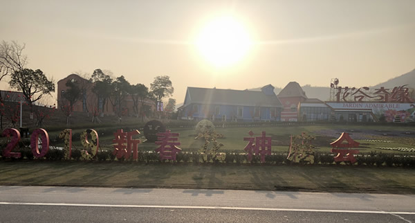 2019年春節(jié)花神廟會(huì)落地字制作安裝